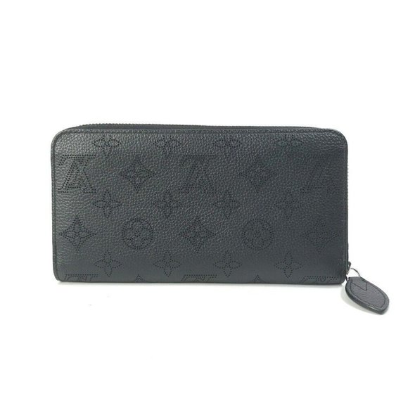 LOUIS VUITTON MonogramMahina Zippy Wallet Zip Around Long Wallet Black - Picture 1 of 12